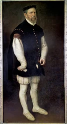 Portræt ved foden af Pejeron, nar af greven af Benavente Maleri af Antonio Moro (1517-1575) 1500-tallet Madrid, Prado Museum