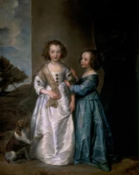 Portræt af Elizabeth og Philadelphia Wharton