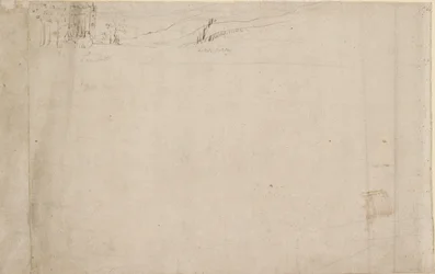 Panorama over London set fra Southwark: Lambeth, 1554