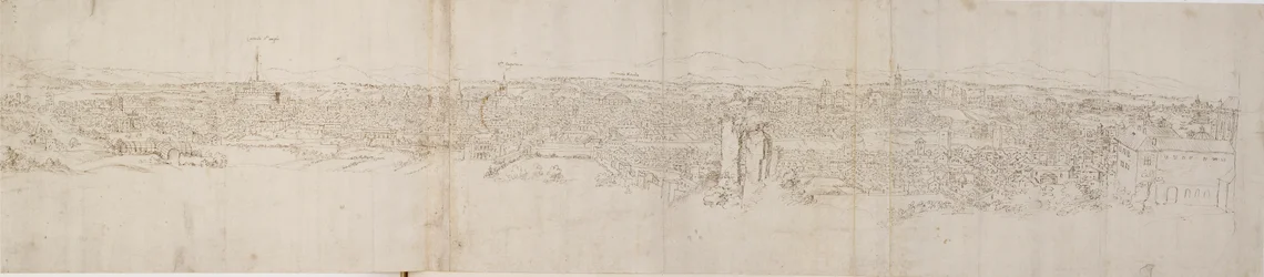 Panoramaudsigt over Rom fra Monte Janiculus, c1550