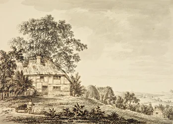 Country Scene (blæk på papir)