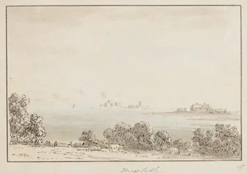 Hurst Castle (blæk & wc på papir)
