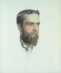 Head of a Man, 1904 (farvet kridt)