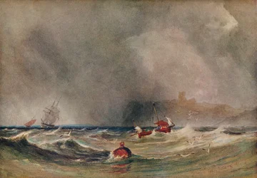 Storm off Whitby, 1851, 1930.