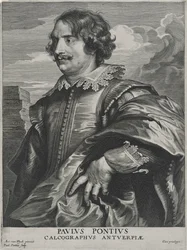 Paulus Pontius (gravering på lagt papir)
