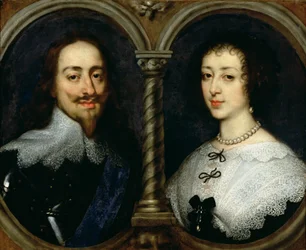 Charles I af England (1600-49) og dronning Henrietta Maria (1609-69)