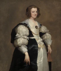 Dame med vifte, ca.1628
