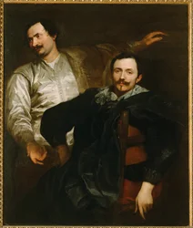 Portrætter af malerne Lucas og Cornelis de Wael (maleri på lærred)