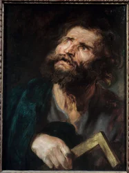 Saint Jude Repræsentation af apostlen Saint Jude af Thaddee. Maleri af Anton van Dyck (1599-1641)