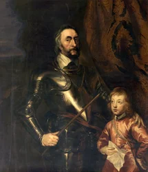 Thomas Howard, jarl af Arundel og hans søn Lord Maltravers