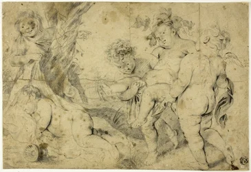 Den unge Bacchus og hans følgesvende