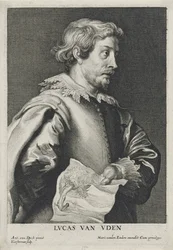 Lucas van Uden, 1630-1640 radering af Lucus Vorsterman (1595-1675) (radering med gravering på lagt papir)