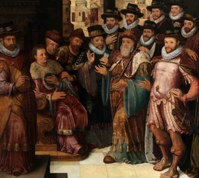 The Judgment of Cambyses (olie på panel)