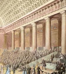 Den Franske Revolution: Smykkegave til Nationalforsamlingen ved kvindelige kunstnere den 7. september