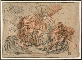 Orpheus ved floden Styx