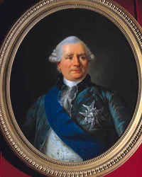 Portræt af Charles Gravier, greve af Vergennes (1719-1787) Ministermaleri af Antoine Francois (Antoine-Francois) Callet (1741-1823) 1700-tallet. Svag. 0,79 x 0,61 m. Versailles, Chateau Museum