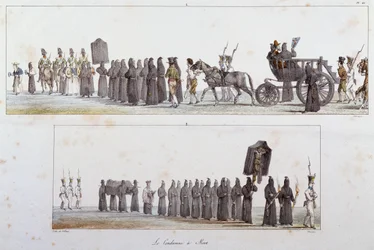 Dømt til døden af Antoine Jean-Baptiste Thomas (1791-1834), akvarel