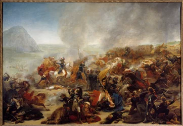 Kampagne (Ekspedition) af Egypten (1798-1801): "" Slaget ved Nazareth den 08/04/1799""" Dette slag så general Jean Andoche Junots (Jean-Andoche) sejr (1771-1813). Maleri af Antoine Jean Gros (1771-1835) 1801 søn. 1,35x1,95 m Nantes, Musee des B