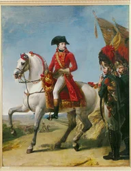 Napoleon Bonaparte, førstekonsul, efter slaget ved Marengo ...