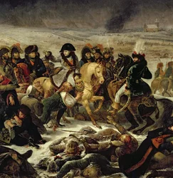 Napoleon på slagmarken ved Eylau, 9. februar 1807, 1808 (detalje af 18910)