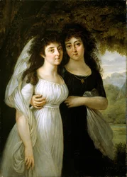 Portræt af søstrene Maistre, 1796.