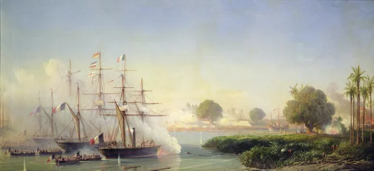 Stormning af citadellet i Saigon af viceadmiral Rigault de Genouilly, 17. februar