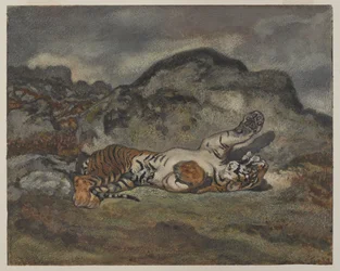 Rolling Tiger, ca. 1840 (wc på papir)