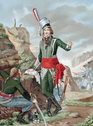 Francois Severin Marceau-Desgraviers (1769-1896) Fransk revolutionær soldat: republikansk hær i La Vendee: kæmpede ved Fleurus, Mainz, Mannheim og Coblenz. Dødeligt såret i Altenkirchen. Kromolitografi efter maleri.