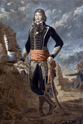 Portræt af general Marceau (1769-1796) (Francois Severin Marceau Desgraviers), baseret på et maleri af Antoine Louis Francois Sergent (1751-1847), kendt som sergent Marceau. Indgravering af det 18. århundrede. Paris, musee de l