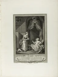 Badet, fra Monument du Costume Physique et Moral de la fin du Dix-huitième siècle
