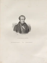 Portræt af forfatteren James Fenimore Cooper 1789-1851, ca. 1840.