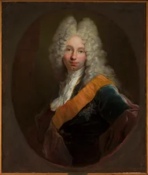 Friedrich Wilhelm Kettler (1692-1711) (Portræt af en mand med paryk og Den Sorte Ørns Orden)
