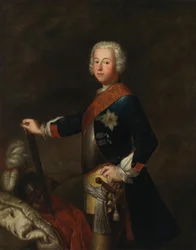 Portræt af Frederik 2. af Preussen som kronprins