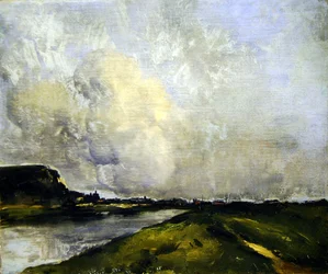Flodbredden (olie på lærred)