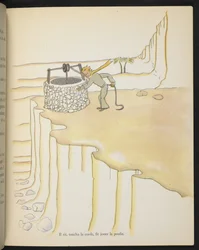 Den lille prins ved brønden, illustration fra 