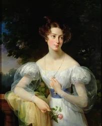 Portræt af Hortense Ballu, fremtidige Madame Alphonse Jacob-Desmalter, ca. 1832-37
