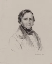 Portræt af pianist og komponist Joseph Bernard Woets 1783-1878, ca. 1830.