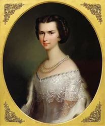 Portræt af kejserinde Elisabeth af Østrig.