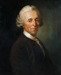 Portræt af Christian Fürchtegott Gellert 1715-1769, ca 1769.
