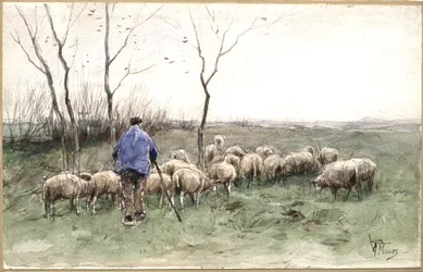 En hyrde og hans flok