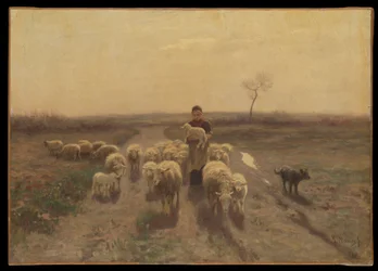 En hyrdinde og hendes flok