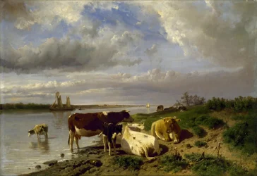 Landskab med kvæg