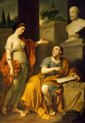 Allegorisk portræt af James Caulfield, Lord Charlemont, af Anton Raphael Mengs