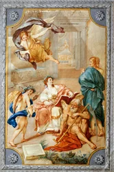 Allegori fra Clementino-museet, af Anton Raphael Mengs, blandede medier