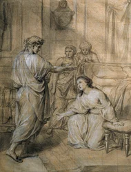 Augustus og Cleopatra, af Anton Raphael Mengs