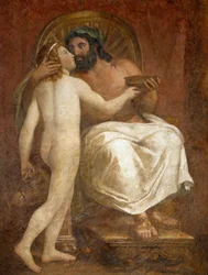 Jupiter kysser Ganymedes, af Anton Raphael Mengs