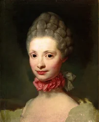 Ufærdigt portræt af Marie Louise de Bourbon-Parma (olie på lærred