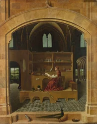 Sankt Hieronymus i hans studie, ca 1475