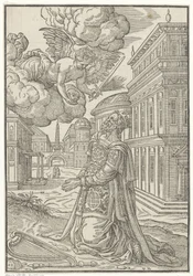 Knælende David
