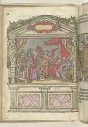 Scene med allegorisk repræsentation på Grote Markt, 1578